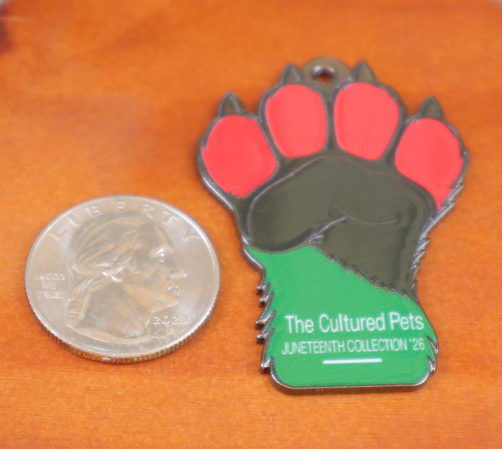 The Cultured Pets — Pan-African Paw Fist Collar Charm
